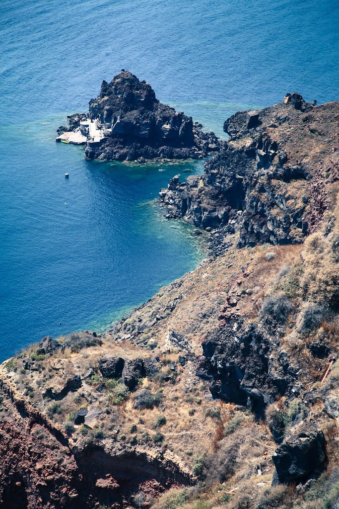 Caldera del volcán Santorini