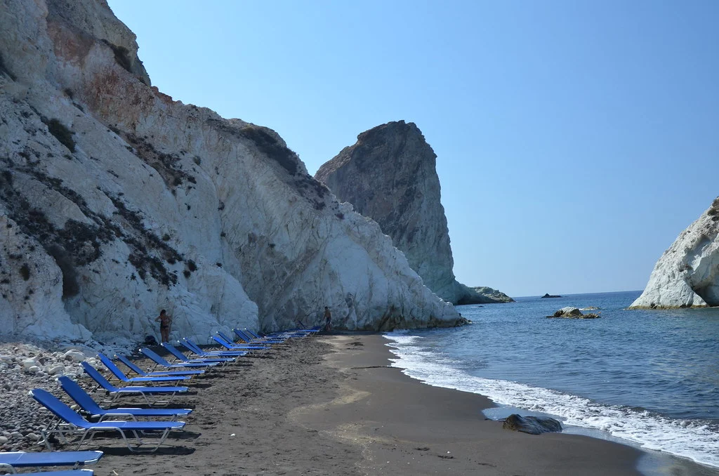 Praia Branca Santorini Grécia