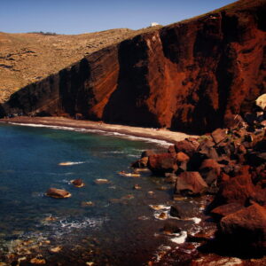 santorini red beach