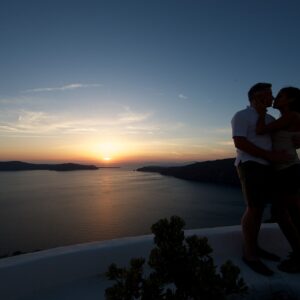 Liebe, Sonnenuntergang, Santorini
