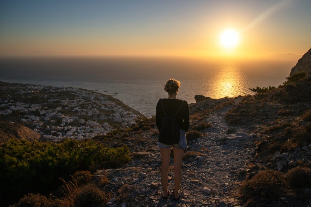 Nascer do sol em Santorini