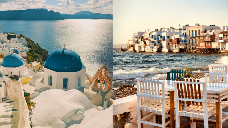 Santorini vs Mykonos